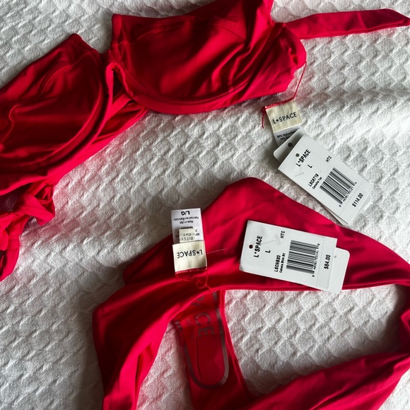 l space hot cherry bikini size large - Picture 5 of 8